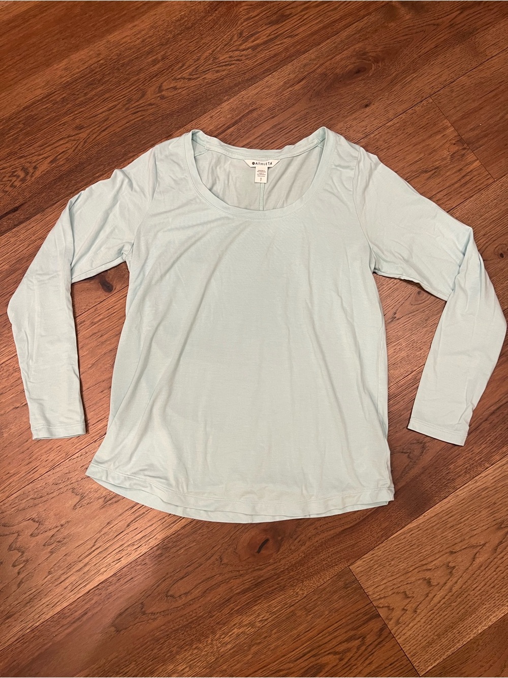 Athleta Aqua Scoop Neck Long Sleeve Tee (S/P)